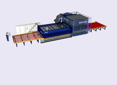 Horno de templado plano 